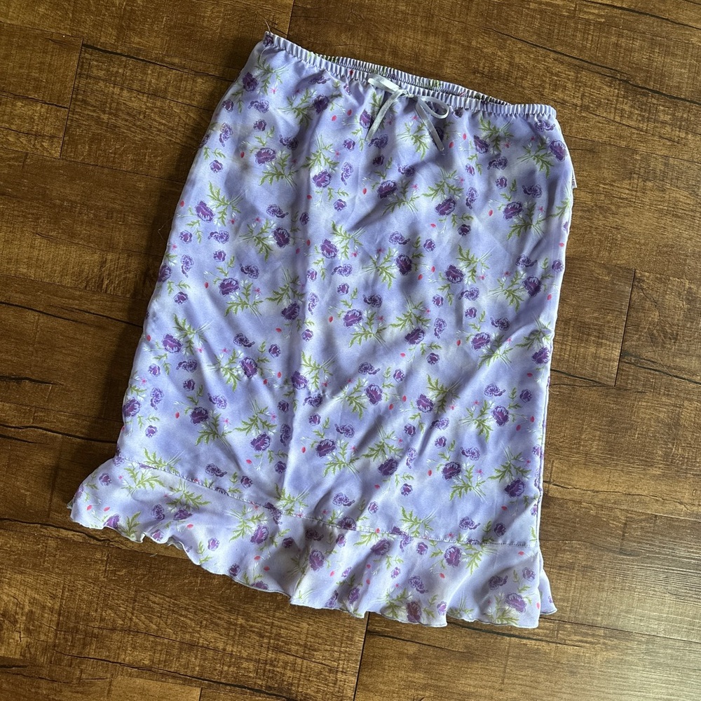 Y2K Mary Kate & Ashley Floral Purple Skirt